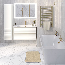 Тумба/2 ящ/подвесная/белая/раковина Палермо(100см) Parma /AQUA DE MARCO