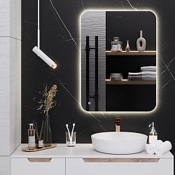 Зеркало/LED-подсветка (60см*80см)/сенсор.выключатель Milan/AQUA DE MARCO