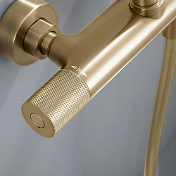 Душевая стойка Desire VSFS-1D0TBG термостат без излива, 25см верх душ, брашированное золото, , шт