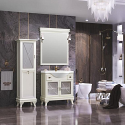 Тумба Opadiris Борджи 85, цвет слоновая кость (под раковину Santek Сенеж 87)