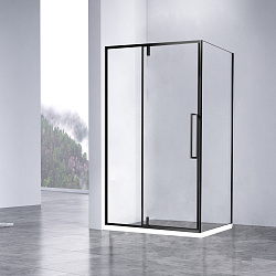 Душевой уголок Slim-N VSR-4SNP1010CLB, 1000*1000, черный, стекло прозрачное, , шт