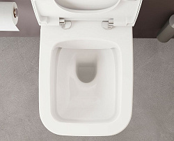 ВЫВОД Zentrum Square Подвесной Безободковый унитаз, сиденье отдельно 810-003-009