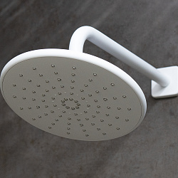 Бронкс Смеситель для душа встраиваемый с дополнительной 3-функциональной лейкой,белый