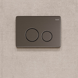 Клавиша смыва, механическая, матовый графит, Unisteel, IDDIS, UNSR2GMi77