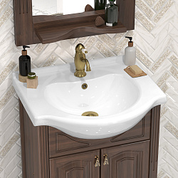 Тумба Opadiris Риспекто 55, цвет орех антикварный (раковина Nil 55)