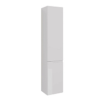 Пенал Lemark MIANO 35 см подвесной/напольный, правый, 2-х дверный, цвет корпуса, фасада: Белый гляне