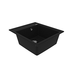 HANKA 450 Мойка кухонная из кварцгранита цвет: антрацит  комплектация: крепеж, сливная арматура с пе