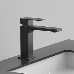 Смеситель для раковины Cube VBF-1C01MB однорычажный, черный, , шт