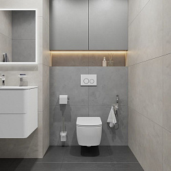 Клавиша смыва, универсальная, белая, Unifix, 003, IDDIS, UNI03WCi77