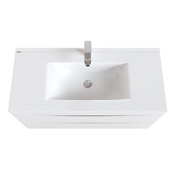 Тумба с умывальником, подвесная, 100 см, белая, Cloud, IDDIS, CLO10W1i95K