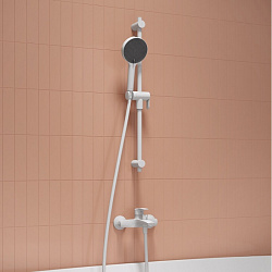 Шланг для душа, белый матовый, силиконовый, 1,5м, Optima Home, IDDIS, OPH15WLi19