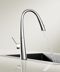 Смеситель для кухни Vincea VKF-176CH, хром, , шт