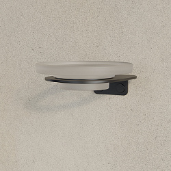 Мыльница, нержавеющая сталь,NOА, черный матовый, IDDIS,NOABLG0i42