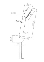 Комплект для ванной 2 в 1: смеситель FLAVIS и душевой гарнитур CARI