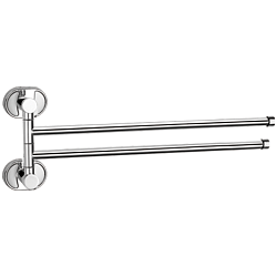 Держатель для полотенец, двойной, поворотный 400 мм, хром HB1912