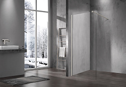 Душевая перегородка Walk-In VSW-1H100CLBN, 1000*2000, брашированный никель, стекло прозрачное, , шт