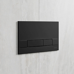 BIT Кнопка смыва Lemark  механическая цвет: черный матовый SOFT TOUCH