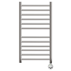 Полотенцесушитель электрический Point Аврора PN10148SE П12 400x800 левый/правый, хром