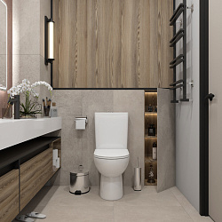 Corpa Nera Salieri/Сальери унитаз-компакт безободковый, белый