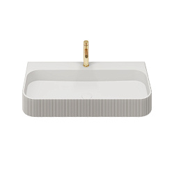 Раковина из искусственного камня Vincea VWB-6SG90MW, 900*460*120, подвесная, цвет белый матовый, , ш