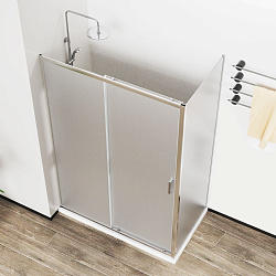 Душевой уголок City VSR-5CT9012MT, 1200*900, хром, стекло текстурное, , шт