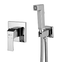 Встраиваемый смеситель с гигиеническим душем, латунь/хром LM4519C