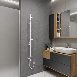 Полотенцесушитель электрический Vincea VTD-1DWE 15х140, белый, таймер, , шт