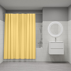 Штора для ванной, 200x180 см, PE, желтый, IDDIS, P06PE18i11