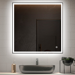 Зеркало LED VLM-3VN7007 700х700 c сенсорным выключателем и диммером, , шт