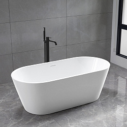 Ванна акриловая Vincea VBT-4291-1700, 1700*800*580, цвет белый, щелевой перелив, , шт