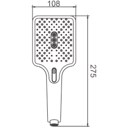 Душевая лейка, белый BS02-8