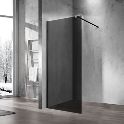 Душевая перегородка Walk-In VSW-1H100CGB, 1000*2000, черный матовый, стекло тонированное, , шт