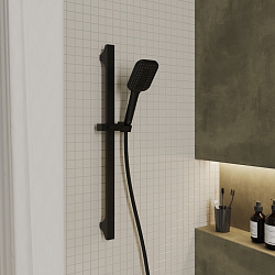 Лейка для душа, черная матовая, 3F, Ideal Spa, MI, ILS3FBSM18