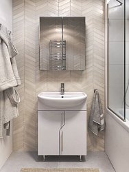 Тумба под раковину Turin 600-2-0 (Уют 60) (в разобранном виде)