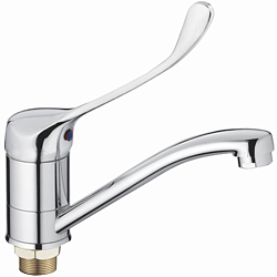 Смеситель хирургический для раковины, латунь, хром HB4554-2