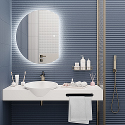 Зеркало /LED-подсветка/(70*90см)/ MOON./AQUA DE MARCO