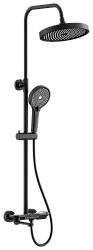 Душевая система, черный, B25713-7
