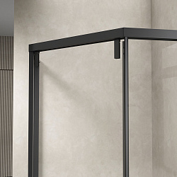 Душевой уголок Show VSP1-4SH100CLB, 1000*1000, черный, стекло прозрачное, , шт