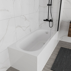 Ванна акриловая Vincea VBT-2B150-FR с каркасом 1500*700*480, пристенная, цвет белый, , шт