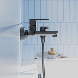 Смеситель для ванны Pragma Teiden, матовый черный, TDN3.BFBS.011