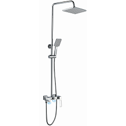 Душевая система, тропический душ, латунь, хром, HB24817