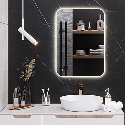 Зеркало/LED-подсветка (50см*70см)/сенсор.выключатель Milan/AQUA DE MARCO
