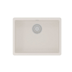 SINARA 540-U Мойка кухонная из кварцгранита цвет: жасмин  комплектация: крепеж, сливная арматура с п