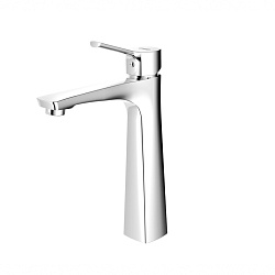 Cмеситель для раковины с высоким монолитным изливом, хром, S0509C