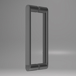 Душевая дверь Dice VDS-4D150CLGM, 1500, вороненая сталь, стекло прозрачное, , шт