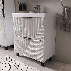 Тумба напольная Geometry 70.2Y белый (9696-70v)