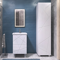Шкаф Geometry 450 белый (в разобранном виде)