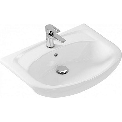 Вывод Раковина встраиваемая: ERICA ERI61 1 отв., белый, Сорт1