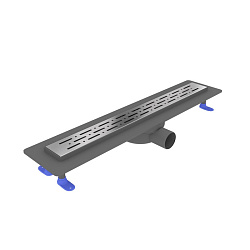 Corpa Nera Grossi/Гросси душевой трап 60 см с гидрозатвором, решетка из нержавеющей стали