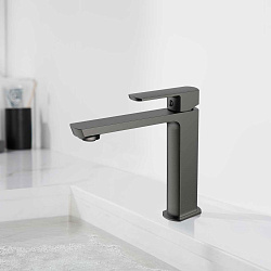 Смеситель для раковины Next VBF-1N1GM однорычажный, вороненая сталь, , шт